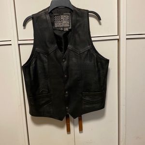 LEATHER VEST